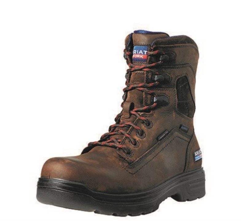 Ariat Turbo 8" USA Assembled Wasserdichte Carbon Kappe Arbeits Boot Braun | Mwei4N4Q