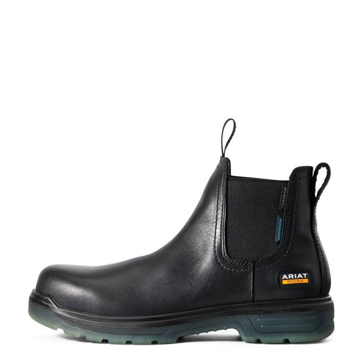 Ariat Turbo Chelsea CSA Wasserdichte Carbon Kappe Arbeits Boot Schwarz | Rnq2uMXZ