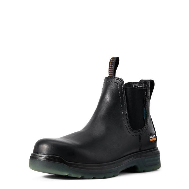 Ariat Turbo Chelsea CSA Wasserdichte Carbon Kappe Arbeits Boot Schwarz | Rnq2uMXZ