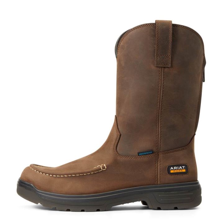 Ariat Turbo Moc Kappe Wasserdichte Arbeits Boot Mocha | RD3OXazB