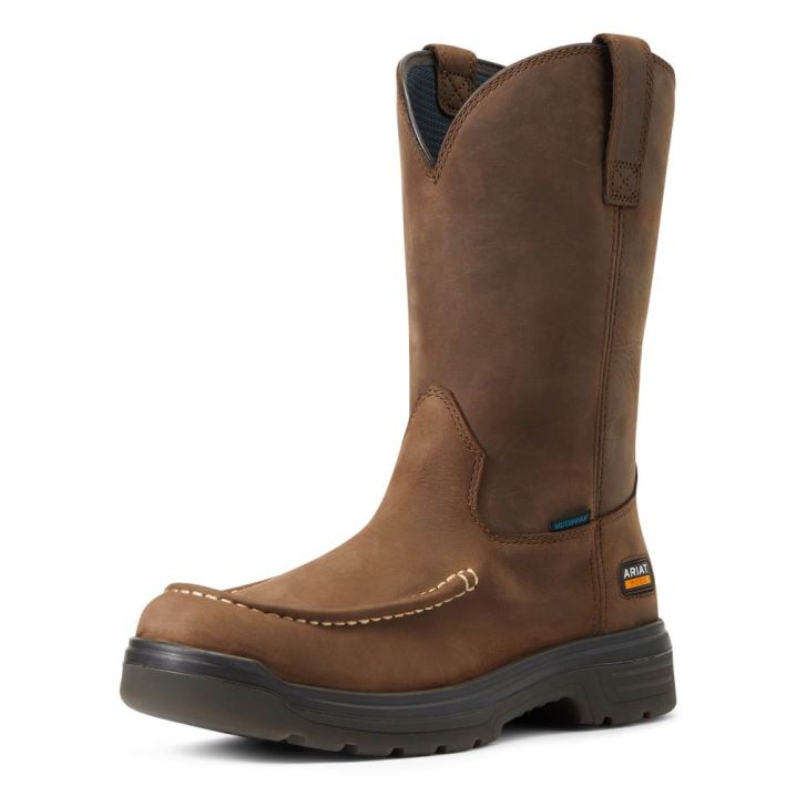 Ariat Turbo Moc Kappe Wasserdichte Arbeits Boot Mocha | RD3OXazB