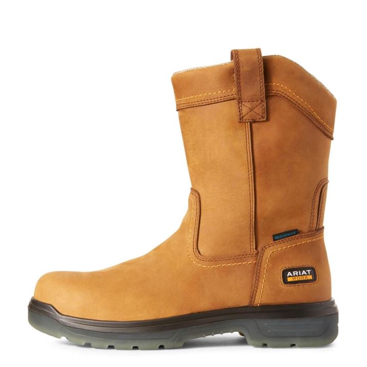 Ariat Turbo Wasserdichte Arbeits Boot Aged Bark | suqKZn2S