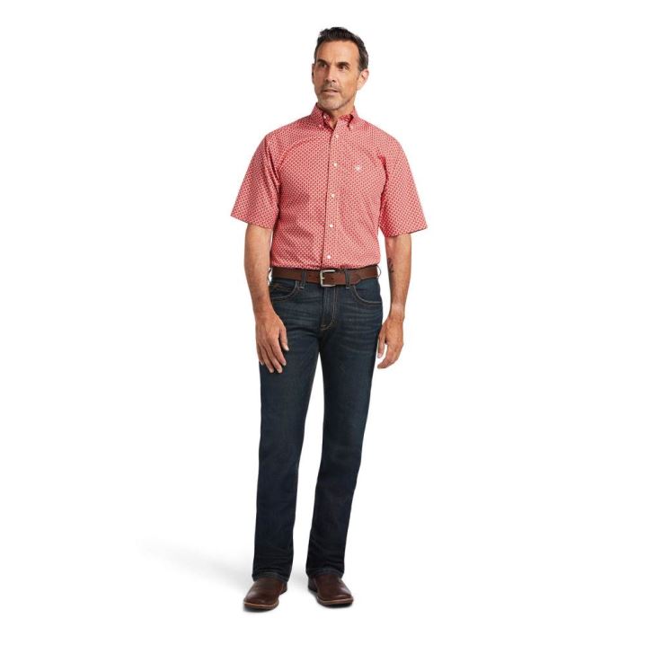 Ariat Tyron Fitted Shirt Poppies | Wn5RszLx