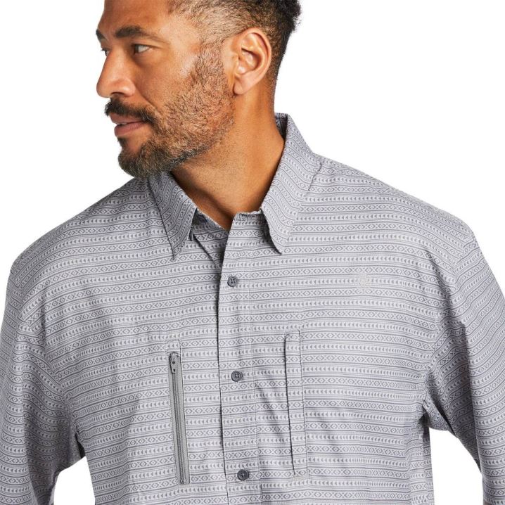 Ariat VentTEK Klassische Fit Shirt Grau | ySfO86DM