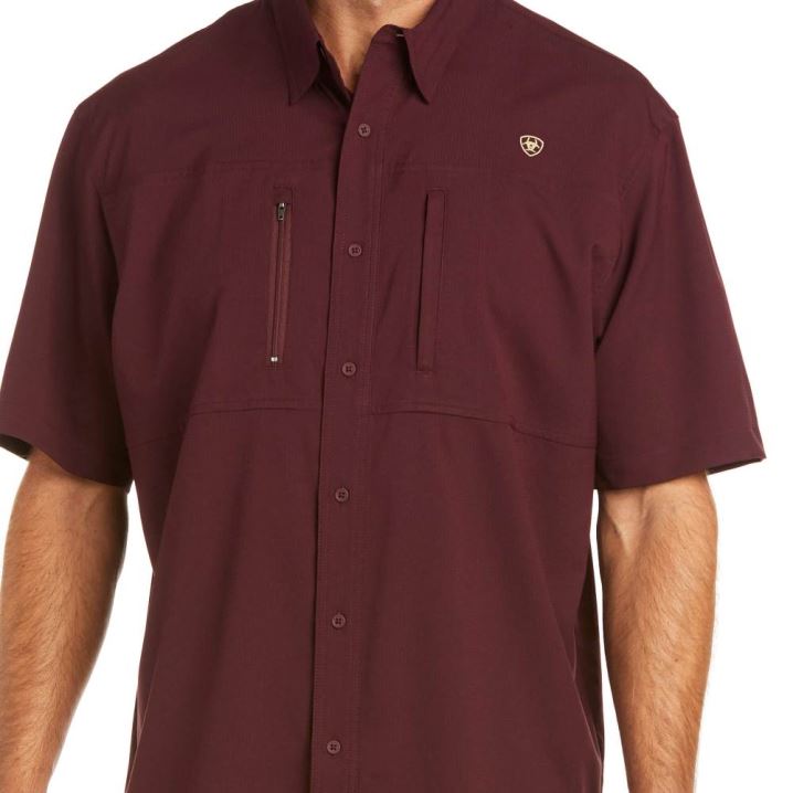 Ariat VentTEK Klassische Fit Shirt Malbec | OgZbxALl