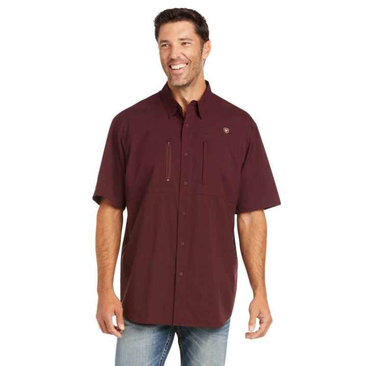 Ariat VentTEK Klassische Fit Shirt Malbec | OgZbxALl