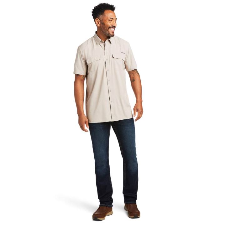 Ariat VentTEK Outbound Fitted Shirt Dunescape | QlZJlKue