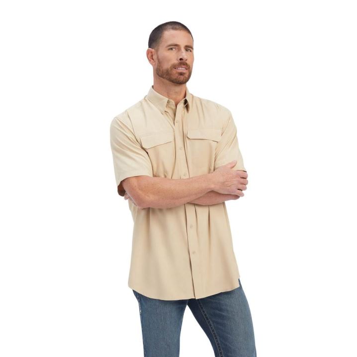 Ariat VentTEK Outbound Klassische Fit Shirt Humus | EcILcqAM