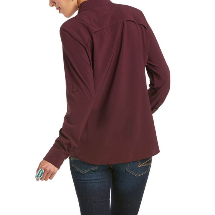 Ariat VentTEK Stretch Shirt Malbec | aYjpL5Qv