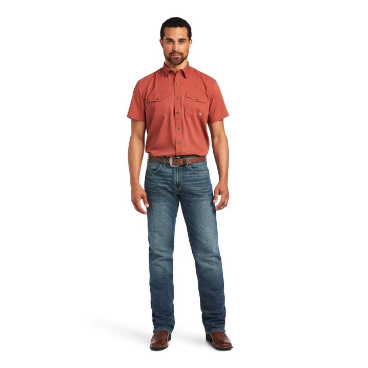 Ariat VentTEK Western Fitted Shirt Marsala | POsOdtnb