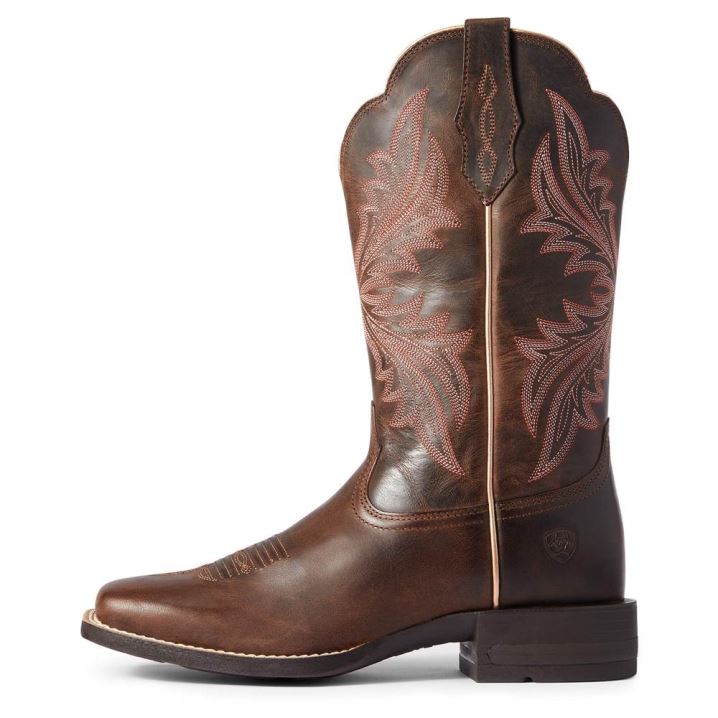 Ariat West Bound Western Boot Braun | mQxJcd45