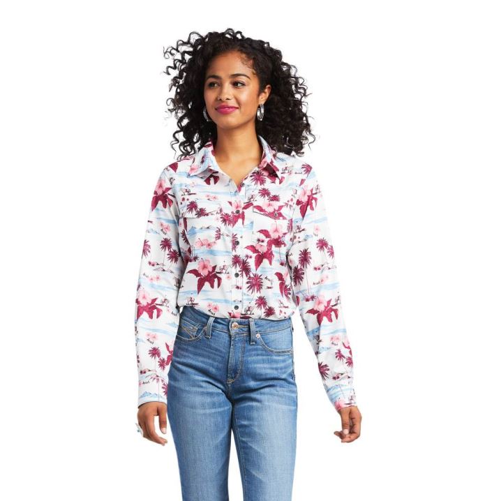 Ariat Western VentTEK Stretch Shirt Lost In Paradise | N6bHF2Iu