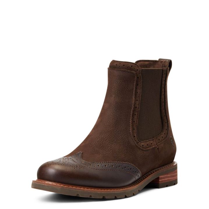 Ariat Wexford Brogue Wasserdichte Schokolade Braun | YtxA1iDO