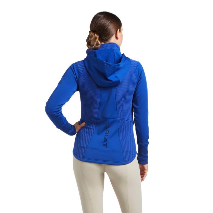 Ariat Wilde Full Zip Sweatshirt Blau | UDpNU7li