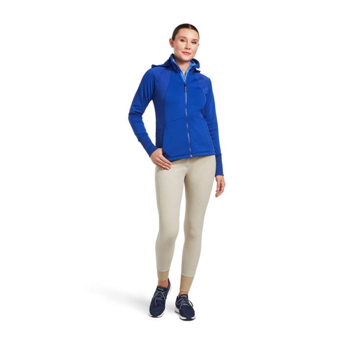 Ariat Wilde Full Zip Sweatshirt Blau | UDpNU7li