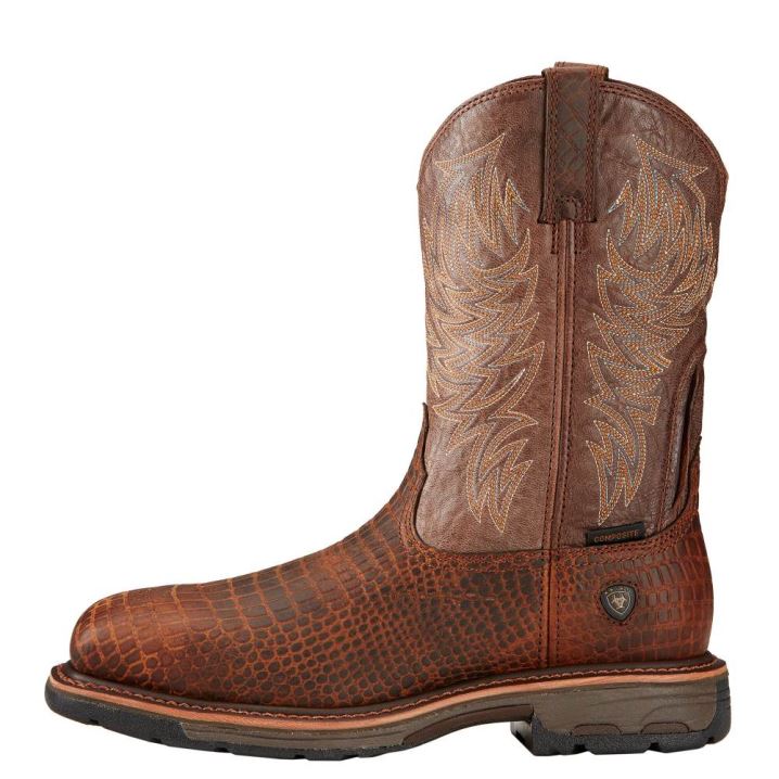 Ariat WorkHog Composite Kappe Arbeits Boot Braun | l7bOQOZq