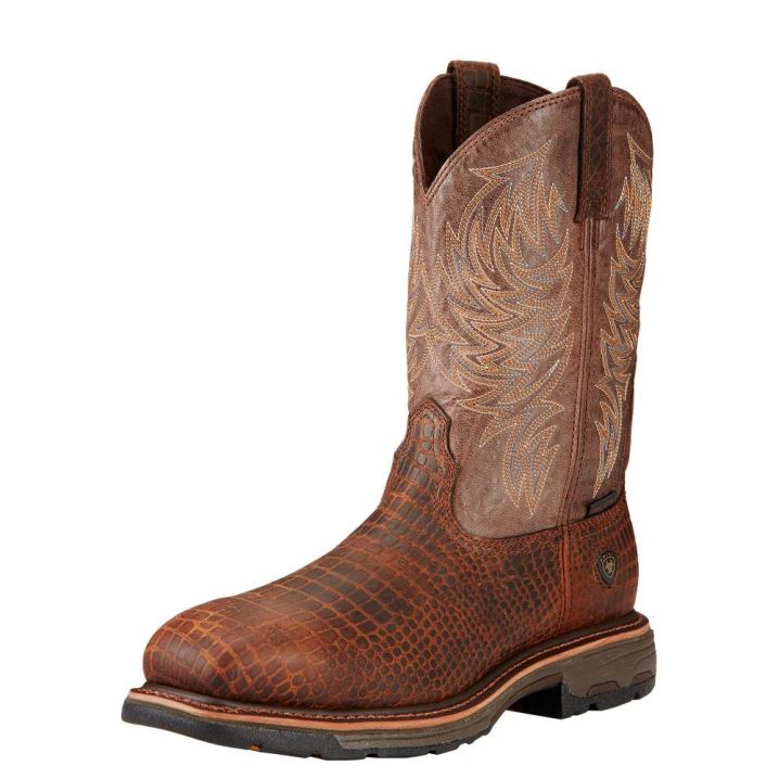 Ariat WorkHog Composite Kappe Arbeits Boot Braun | l7bOQOZq