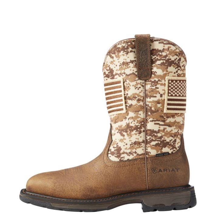 Ariat WorkHog Patriot Steel Kappe Arbeits Boot Camouflage | VToJ7BXL