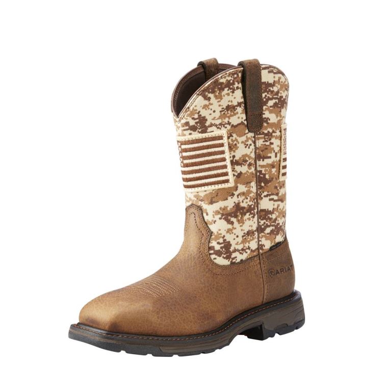 Ariat WorkHog Patriot Steel Kappe Arbeits Boot Camouflage | VToJ7BXL