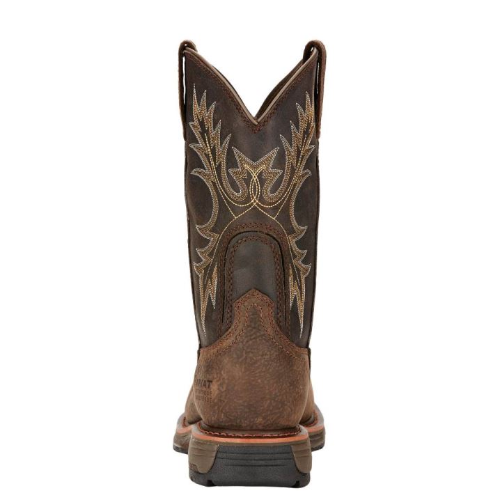 Ariat WorkHog Wasserdichte Composite Kappe Arbeits Boot Braun | WMj4BxAH