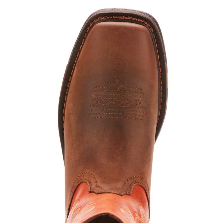 Ariat WorkHog Weite Square Kappe Arbeits Boot Dunkel | TQm0337r