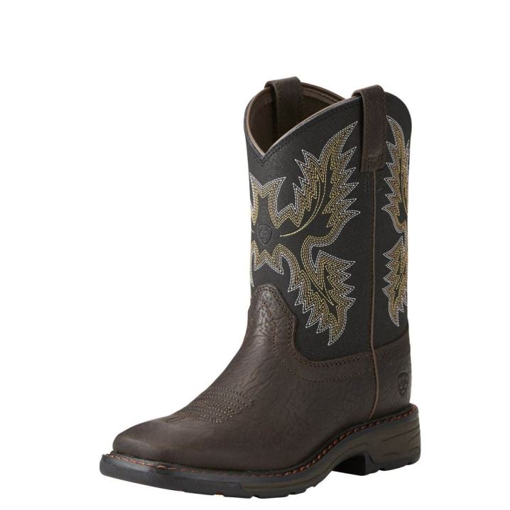 Ariat WorkHog Weite Square Kappe Boot Braun | q3Or3xTV