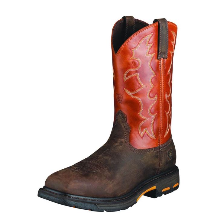 Ariat WorkHog Weite Square Kappe Steel Kappe Arbeits Boot Dunkel | A6qqgwRf