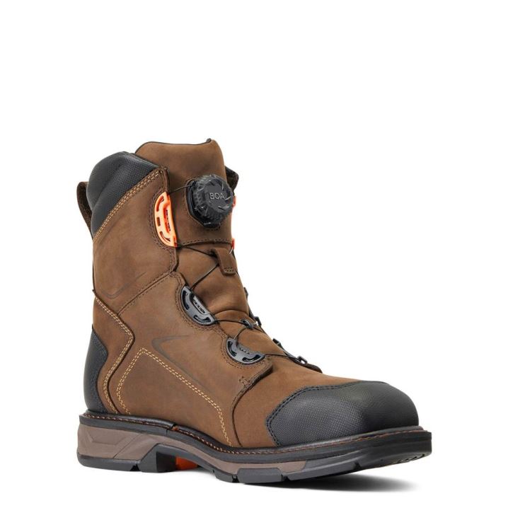 Ariat WorkHog XT 8" BOA Wasserdichte Carbon Kappe Arbeits Boot Schokolade Braun | U6hJ6jmC