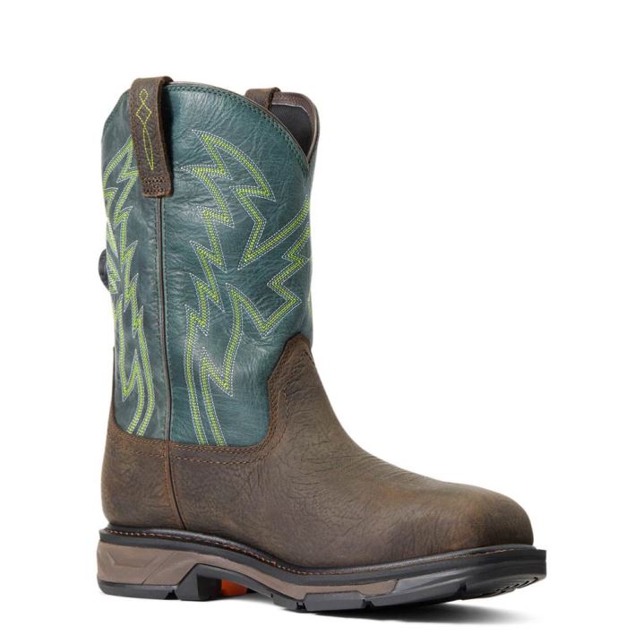 Ariat WorkHog XT BOA Wasserdichte Carbon Kappe Arbeits Boot Braun | dLN0cWIN