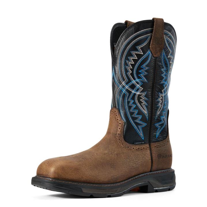 Ariat WorkHog XT Coil Weite Square Kappe Carbon Kappe Arbeits Boot Earth | T16zxVXg