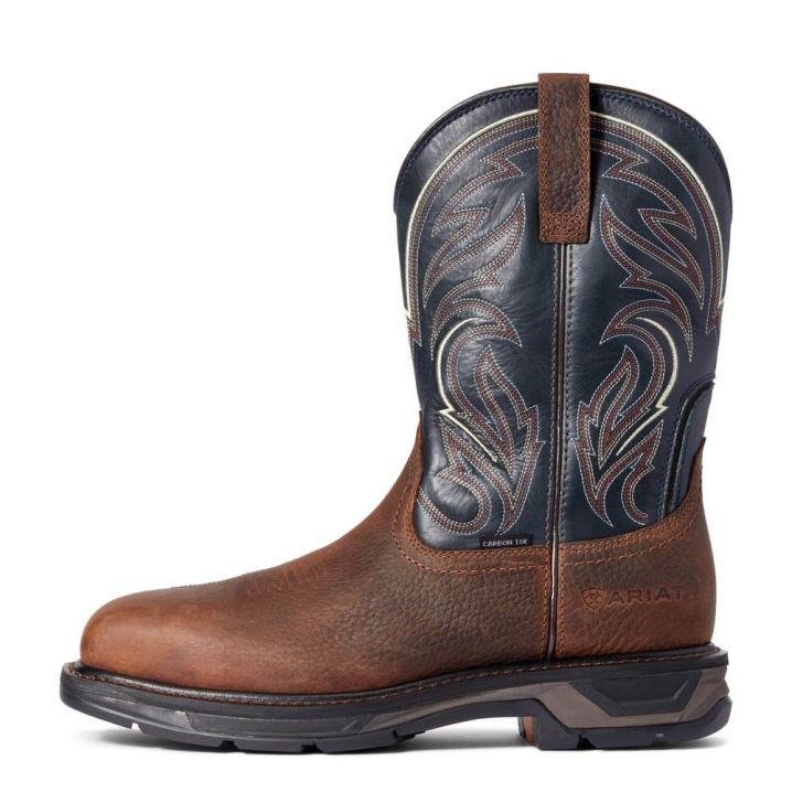 Ariat WorkHog XT Cottonwood Carbon Kappe Arbeits Boot Braun | S01XE10e