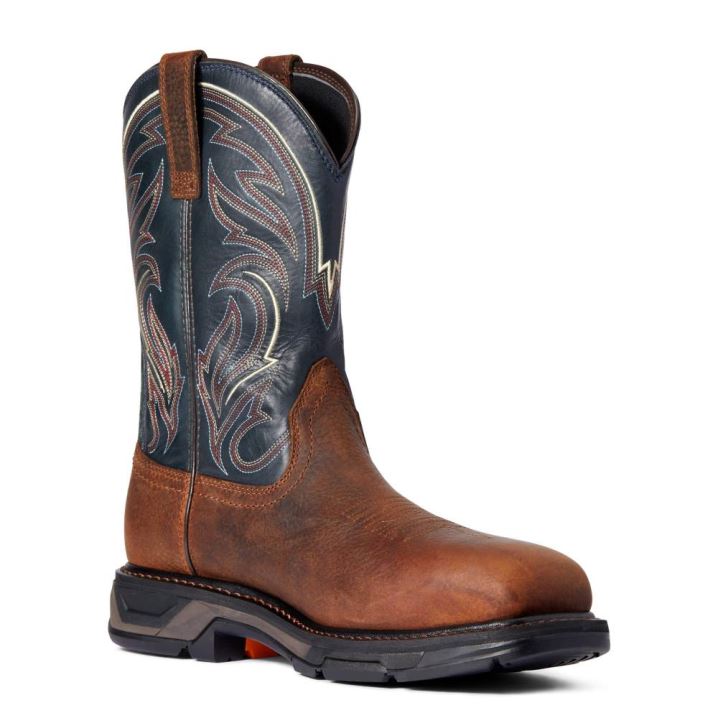 Ariat WorkHog XT Cottonwood Carbon Kappe Arbeits Boot Braun | S01XE10e