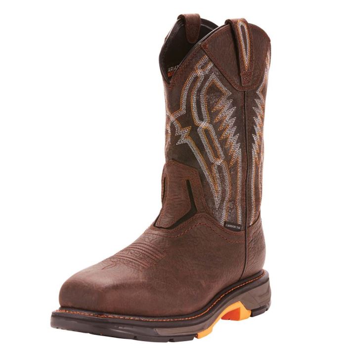 Ariat WorkHog XT Dare Carbon Kappe Arbeits Boot Braun | NOkZOuwX