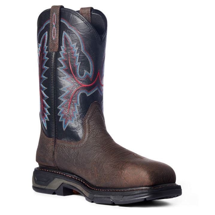 Ariat WorkHog XT EZ Zip Carbon Kappe Arbeits Boot Braun | gSLsaqjt