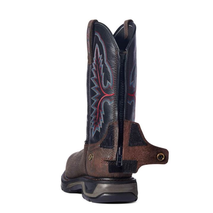 Ariat WorkHog XT EZ Zip Carbon Kappe Arbeits Boot Braun | gSLsaqjt