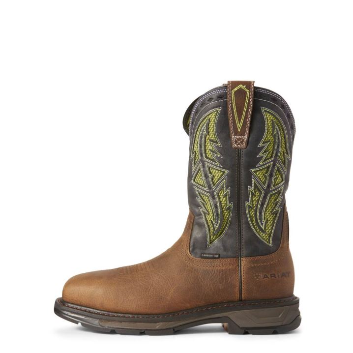 Ariat WorkHog XT VentTEK Spear Carbon Kappe Arbeits Boot Braun | HX4V5XEt