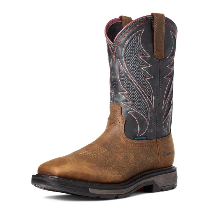 Ariat WorkHog XT VentTEK Wasserdichte Arbeits Boot Braun | ClhGb0K1