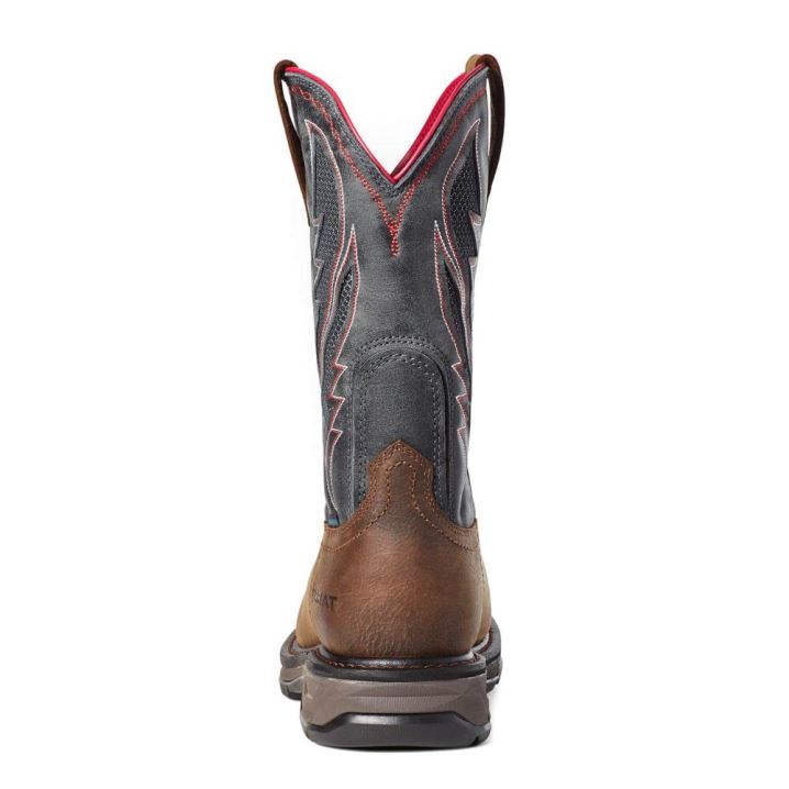 Ariat WorkHog XT VentTEK Wasserdichte Carbon Kappe Arbeits Boot Braun | m73FFvOE