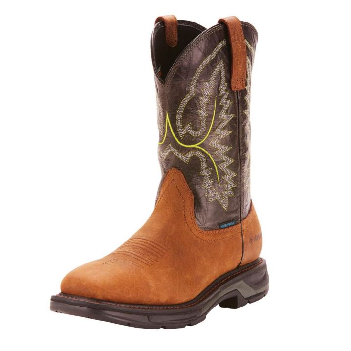 Ariat WorkHog XT Wasserdichte Arbeits Boot Tumbled Bark | W6GDuuOA