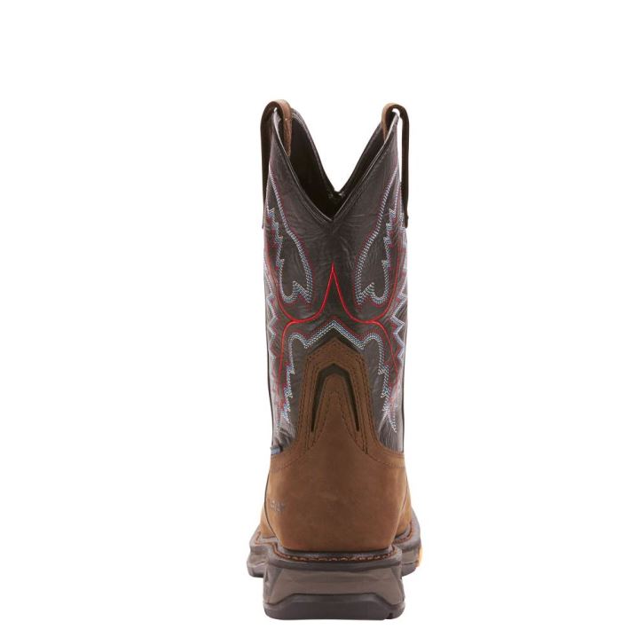 Ariat WorkHog XT Wasserdichte Carbon Kappe Arbeits Boot Braun | JXmbcICz