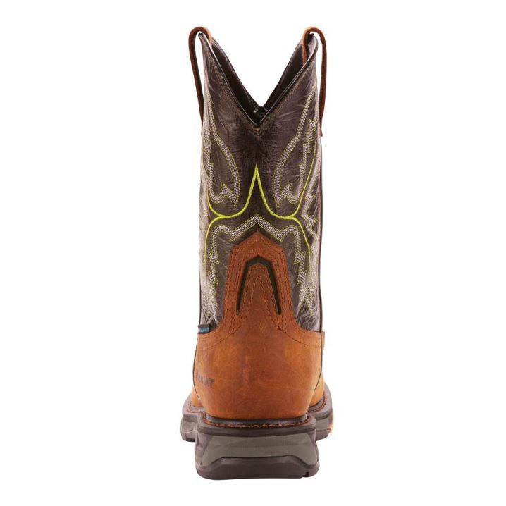 Ariat WorkHog XT Wasserdichte Carbon Kappe Arbeits Boot Tumbled Bark | jpssuGll