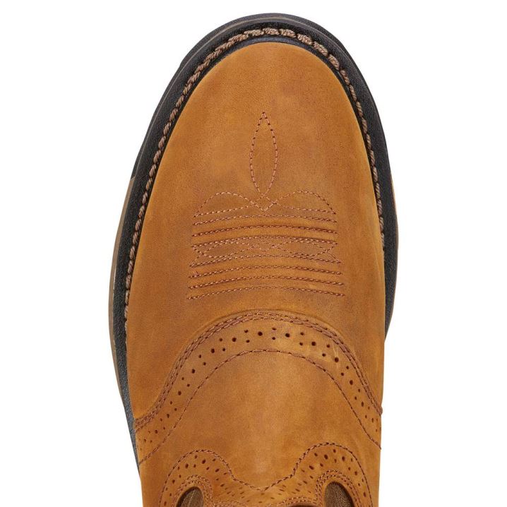 Ariat Workhog Pull-on Arbeits Boot Aged Bark | tSKYQ4WV