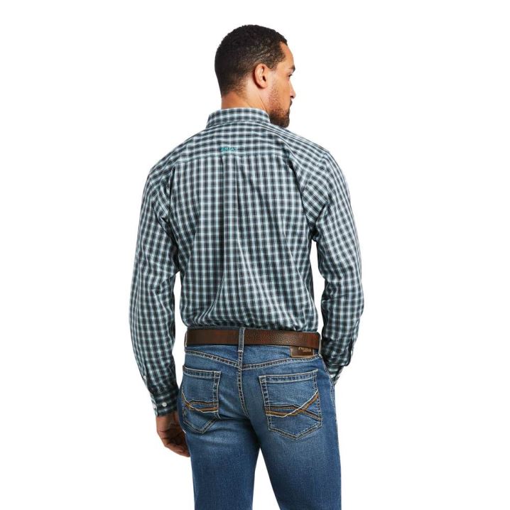 Ariat Wrinkle Free Houston Fitted Shirt Bachelor Button | urkFljEu