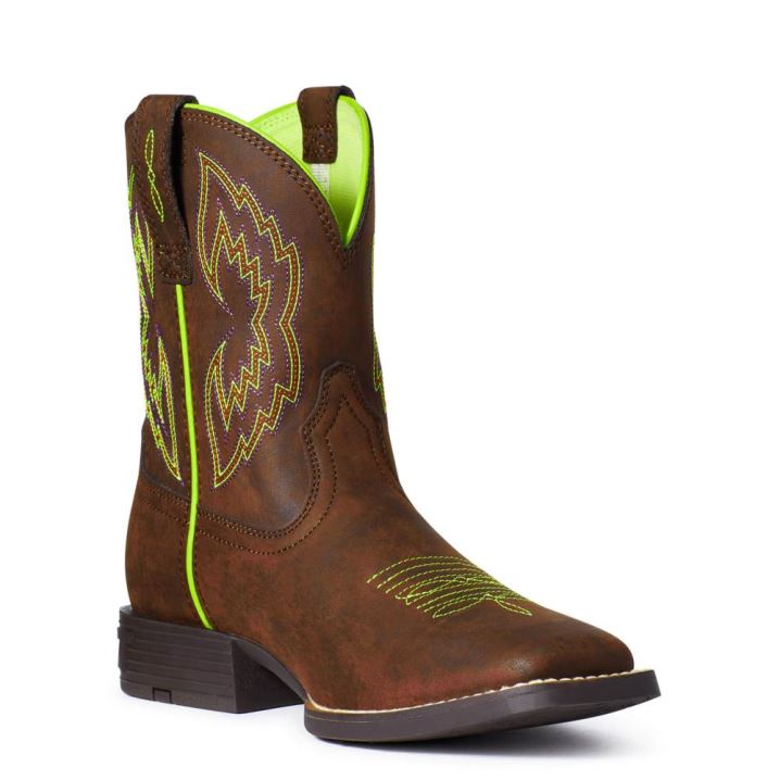 Ariat Youth Dash Western Boot Braun | xhgvFkf2