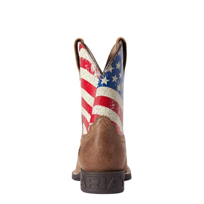 Ariat Youth Stars and Stripes Western Boot Braun | Ic7nkzoz