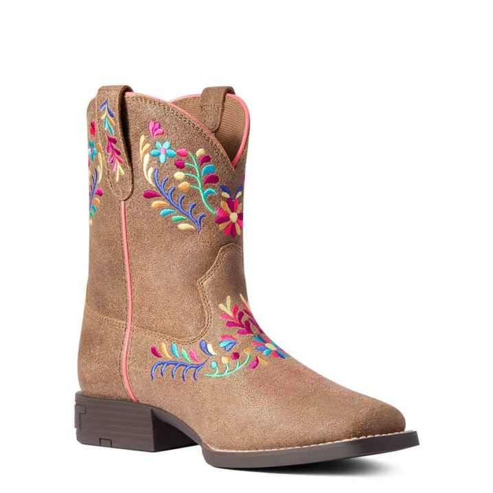 Ariat Youth Wild Flower Western Boot Braun | MmeaRsqO