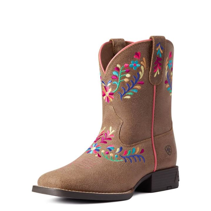 Ariat Youth Wild Flower Western Boot Braun | MmeaRsqO